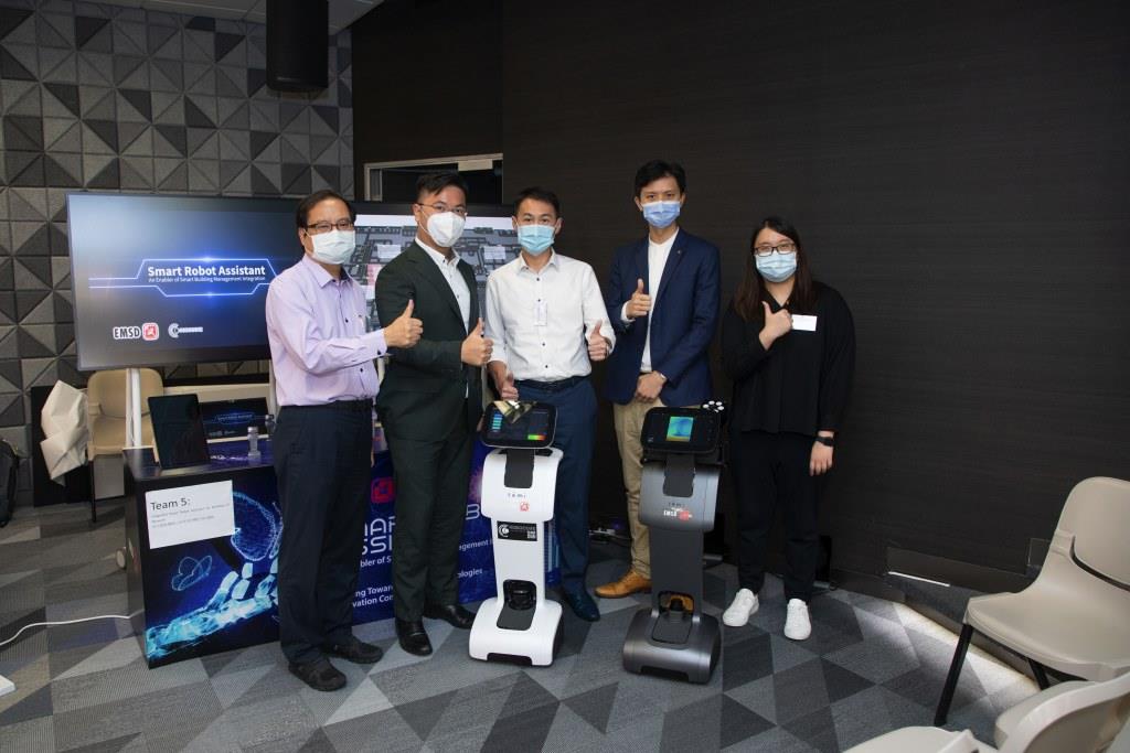 優異獎獲獎項目為綜合智能機械人助理用於樓宇 IoT 網絡。