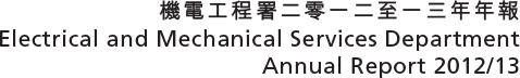 機電工程署二零一二至一三年年報  Electrical and Mechanical Services Department
Annual Report 2012/13