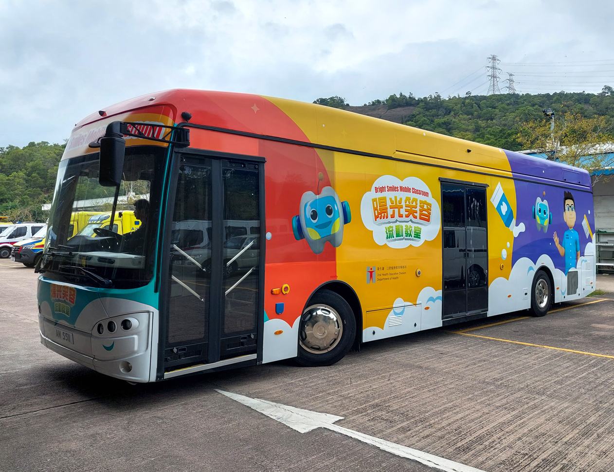 機電署為客戶設計的健康教育推廣車以電力驅動，因此較傳統柴油引擎車輛更為環保。