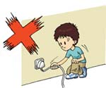 Do not unplug an electrical appliance by pulling its flexible power cord. Do not unplug an electrical appliance by pulling its flexible power cord.