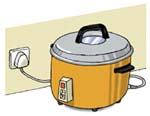 An electrical appliance with high power consumption (e.g. air-conditioner, dehumidifier, electric heater, electric water kettle/pot, electric rice cooker and washer/dryer) should receive power supply from a single fixed socket outlet to which the connection of any other appliance should be avoided. An electrical appliance with high power consumption (e.g. air-conditioner, dehumidifier, electric heater, electric water kettle/pot, electric rice cooker and washer/dryer) should receive power supply from a single fixed socket outlet to which the connection of any other appliance should be avoided.