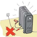 Do not let the flexible power cord of any electrical appliance touch Do not let the flexible power cord of any electrical appliance touch